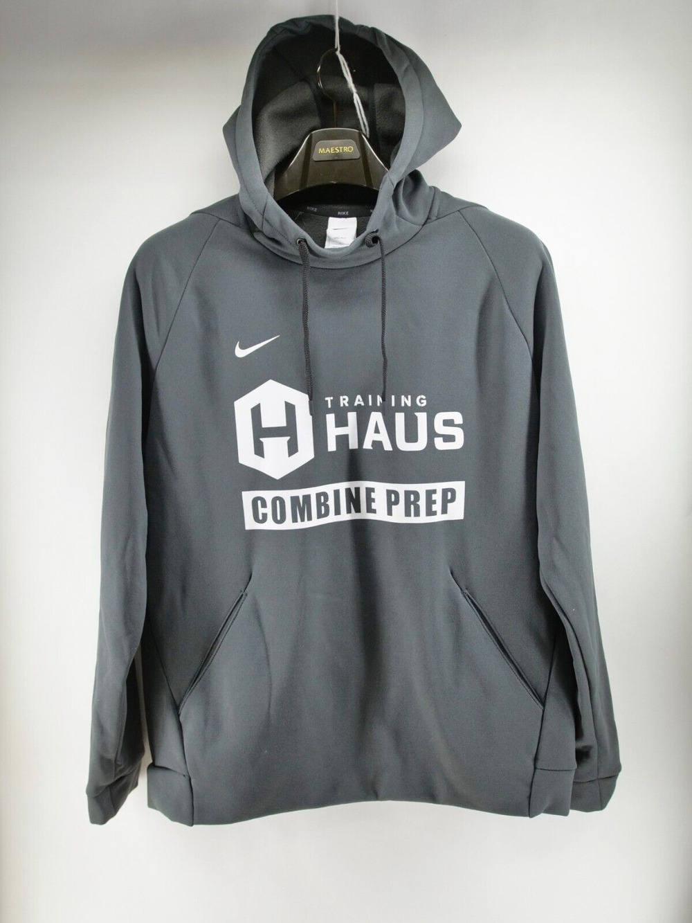 Nike Therma-FIT Men's Pullover Hoodie LARGE Anthracite Gray CN9473-060